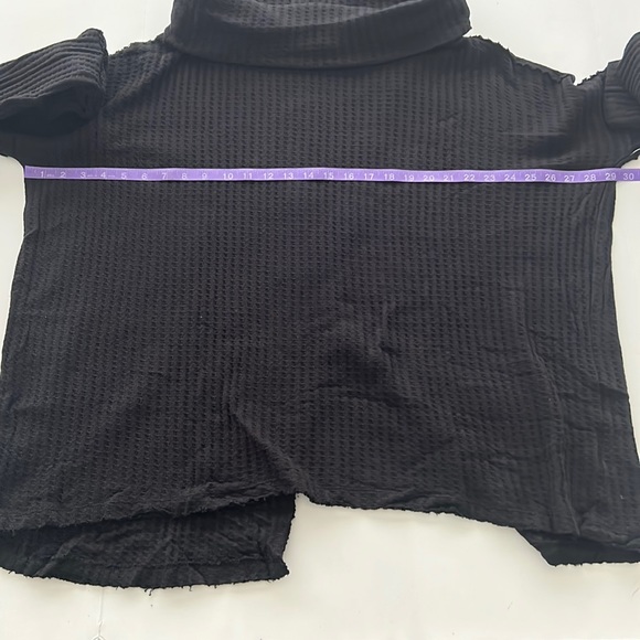 NWT Free People Juicy Long Sleeve Open Back Top Black Large - Picture 9 of 10